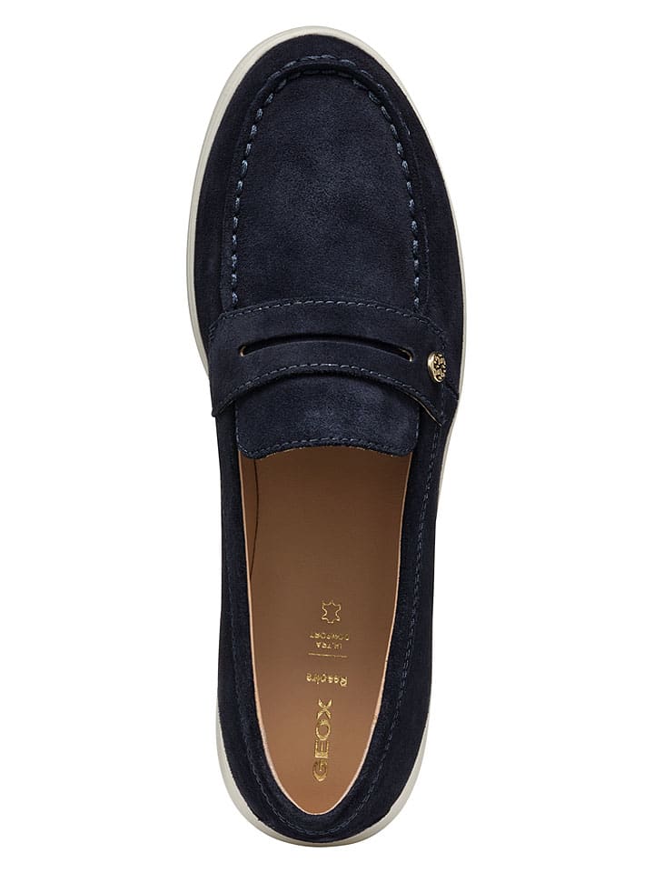 Geox Dunkelblau 742919 Leder-Slipper "Xand 3" in Dunkelblau - 8