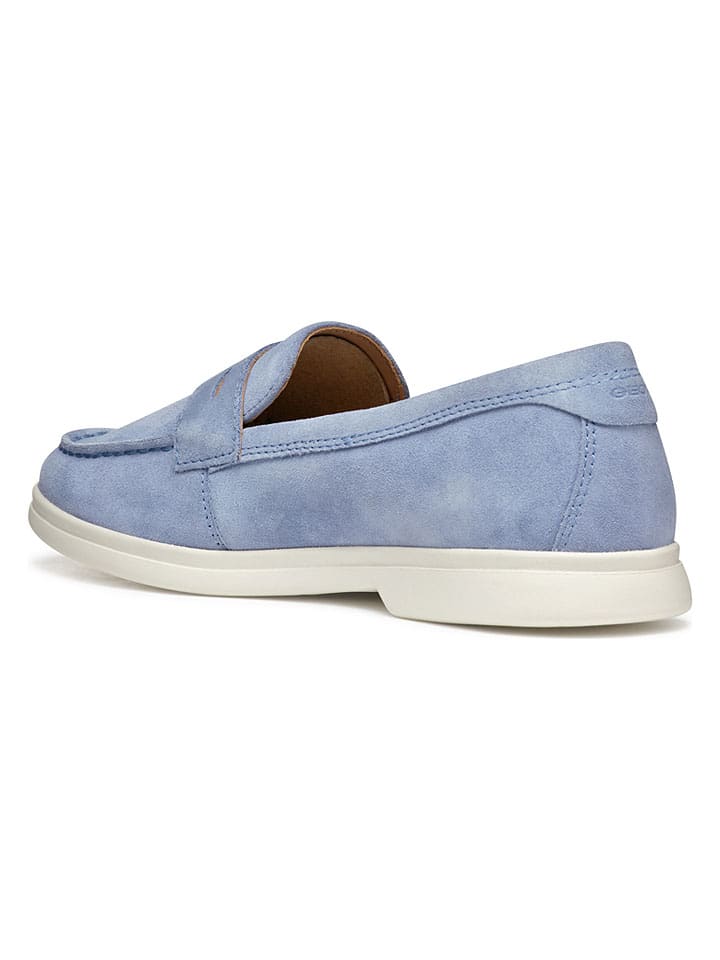 Geox Hellblau 1689893 Leder-Slipper "Xand 3" in Hellblau - 6