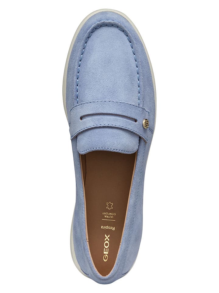 Geox Hellblau 1689893 Leder-Slipper "Xand 3" in Hellblau - 8