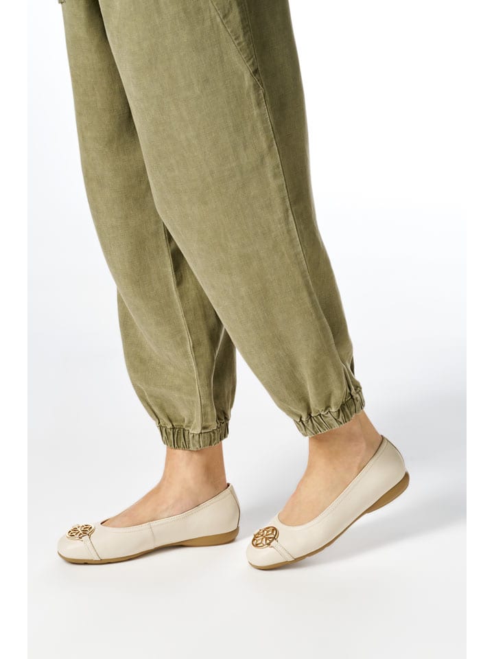 Geox Creme 1340744 Leder-Ballerinas "Annytah" in Creme - 10