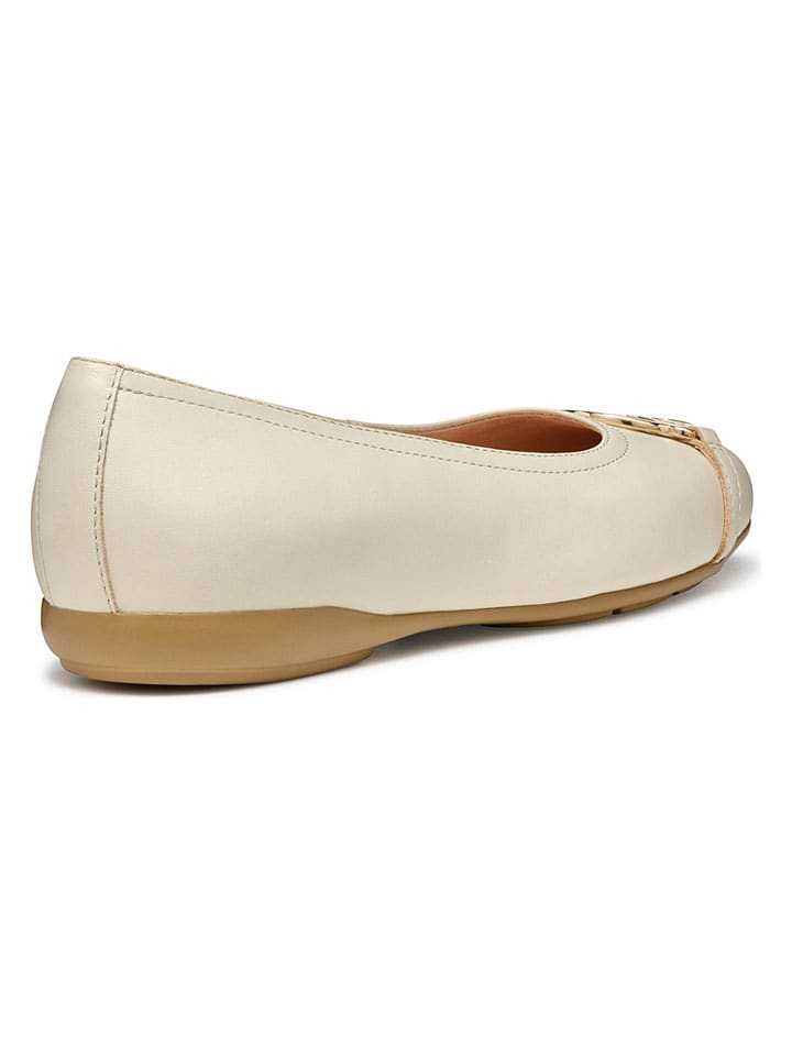 Geox Creme 1340744 Leder-Ballerinas "Annytah" in Creme - 7