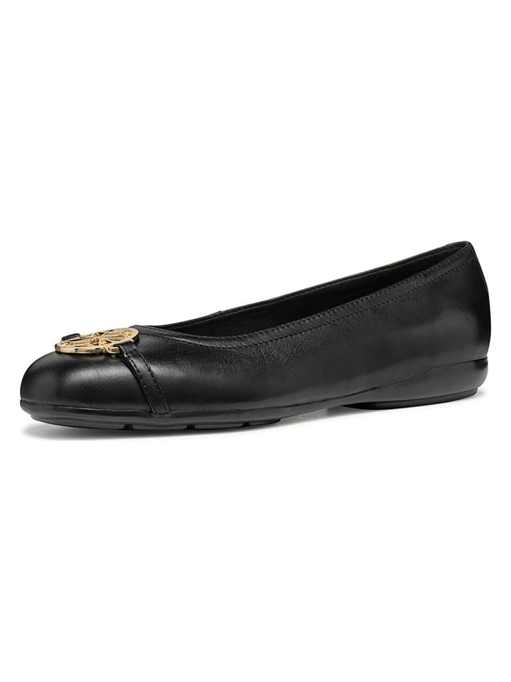 Geox Schwarz 704611 Leder-Ballerinas "Annytah" in Schwarz - 2