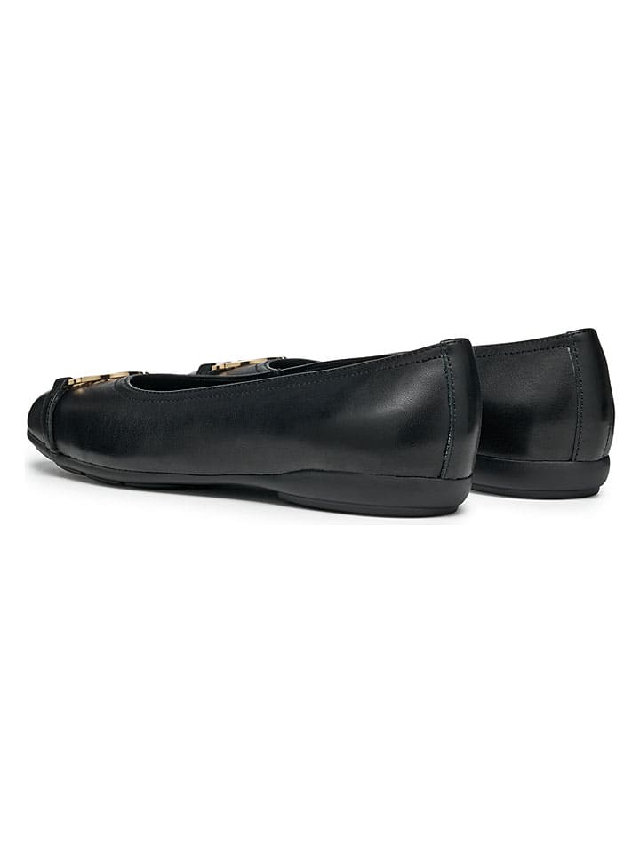 Geox Schwarz 704611 Leder-Ballerinas "Annytah" in Schwarz - 4