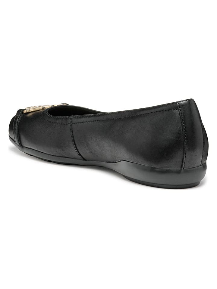 Geox Schwarz 704611 Leder-Ballerinas "Annytah" in Schwarz - 6