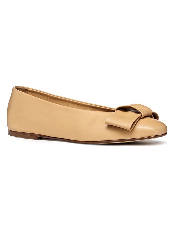 Geox Beige 639844 Leder-Ballerinas "Ballystar" in Beige - 2