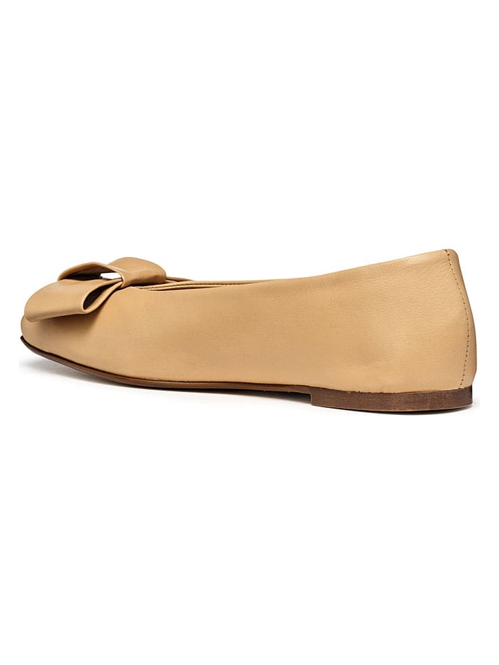 Geox Beige 639844 Leder-Ballerinas "Ballystar" in Beige - 3