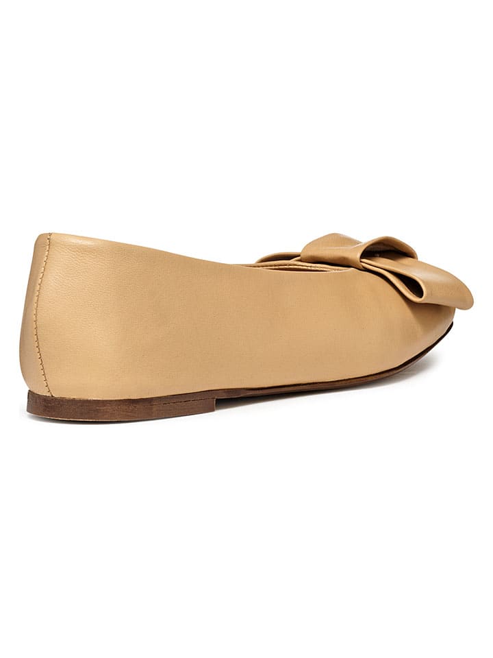 Geox Beige 639844 Leder-Ballerinas "Ballystar" in Beige - 4