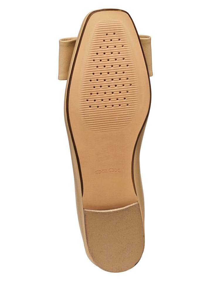 Geox Beige 639844 Leder-Ballerinas "Ballystar" in Beige - 6