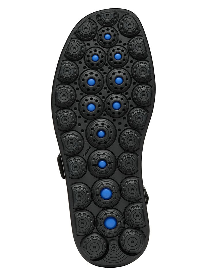 Sandále Geox Schwarz 9572887 Leder-Keilsandaletten "Spherica EC4" in Schwarz - 6