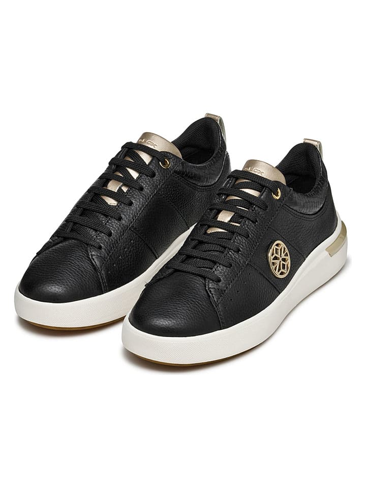 Tenisky Geox Dunkelblau 5521642 Leder-Sneakers "Dalyla" in Dunkelblau - 3