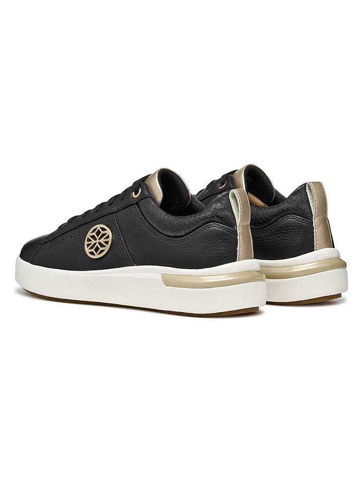 Tenisky Geox Dunkelblau 5521642 Leder-Sneakers "Dalyla" in Dunkelblau - 4