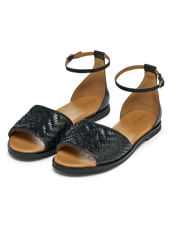 Sandále Geox Schwarz 3364343 Leder-Sandalen "Naileen" in Schwarz - 3
