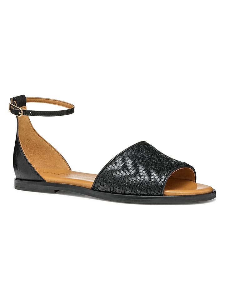 Sandále Geox Schwarz 3364343 Leder-Sandalen "Naileen" in Schwarz - 5