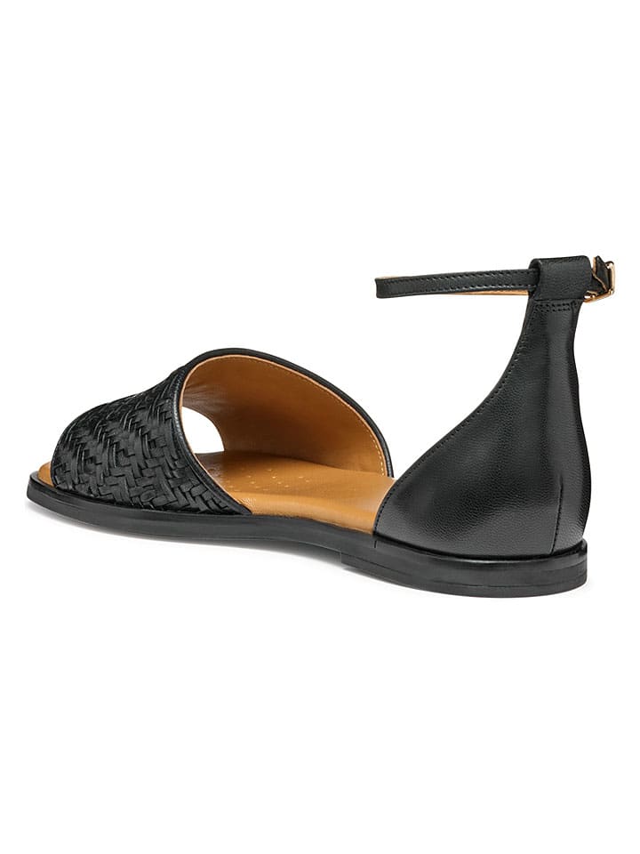 Sandále Geox Schwarz 3364343 Leder-Sandalen "Naileen" in Schwarz - 6