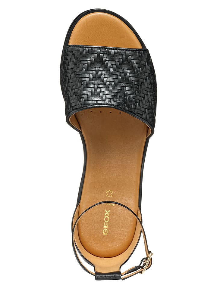 Sandále Geox Schwarz 3364343 Leder-Sandalen "Naileen" in Schwarz - 8