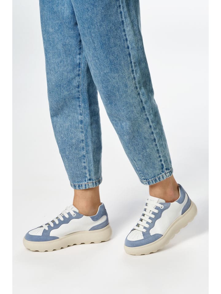 Tenisky Geox Weiß/ Hellblau 4389645 Sneakers "Spherica EC4" in Weiß/ Hellblau - 10