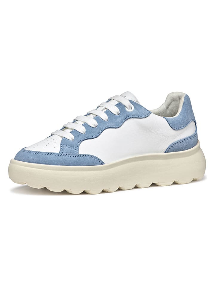 Tenisky Geox Weiß/ Hellblau 4389645 Sneakers "Spherica EC4" in Weiß/ Hellblau - 2