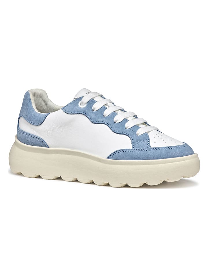 Tenisky Geox Weiß/ Hellblau 4389645 Sneakers "Spherica EC4" in Weiß/ Hellblau - 5