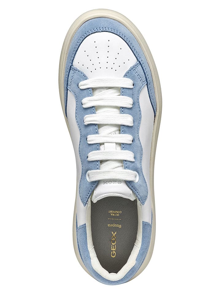 Tenisky Geox Weiß/ Hellblau 4389645 Sneakers "Spherica EC4" in Weiß/ Hellblau - 8