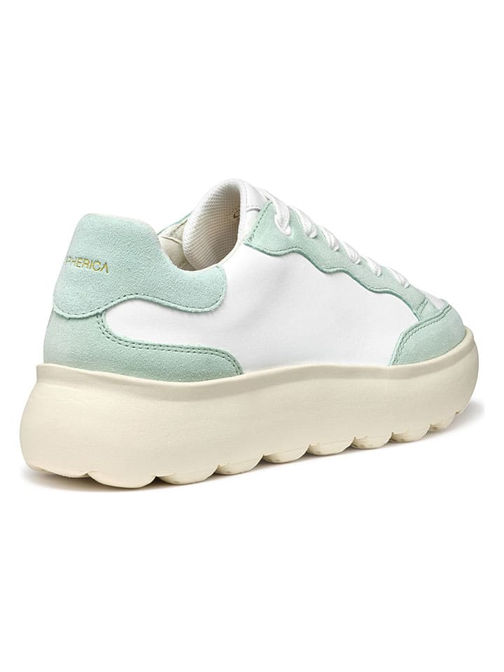Tenisky Geox Weiß/ Grün 2885264 Sneakers "Spherica EC4" in Weiß/ Grün - 4