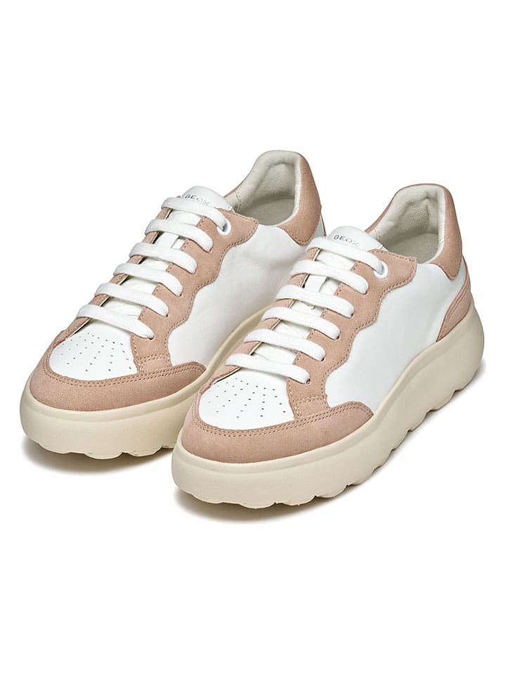 Tenisky Geox Weiß/ Rosa 4808762 Sneakers "Spherica EC4" in Weiß/ Rosa - 3