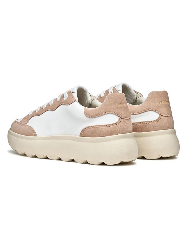 Tenisky Geox Weiß/ Rosa 4808762 Sneakers "Spherica EC4" in Weiß/ Rosa - 4