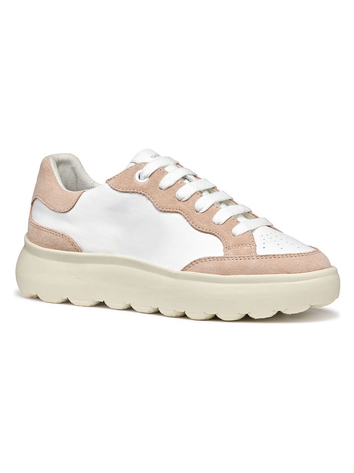 Tenisky Geox Weiß/ Rosa 4808762 Sneakers "Spherica EC4" in Weiß/ Rosa - 5