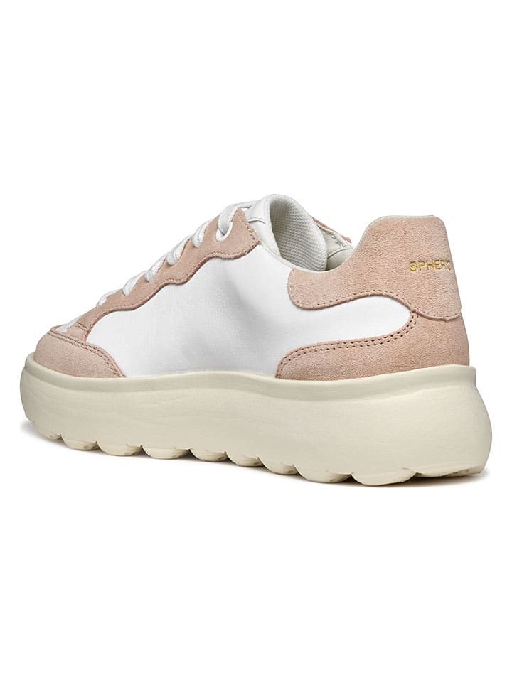 Tenisky Geox Weiß/ Rosa 4808762 Sneakers "Spherica EC4" in Weiß/ Rosa - 6