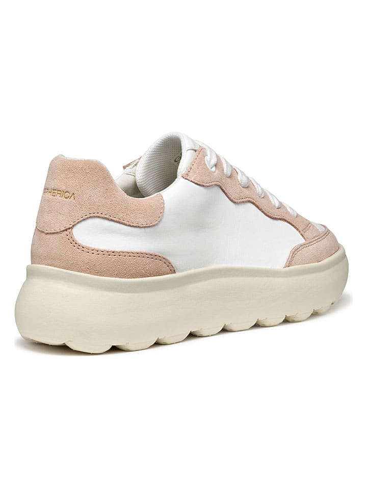 Tenisky Geox Weiß/ Rosa 4808762 Sneakers "Spherica EC4" in Weiß/ Rosa - 7