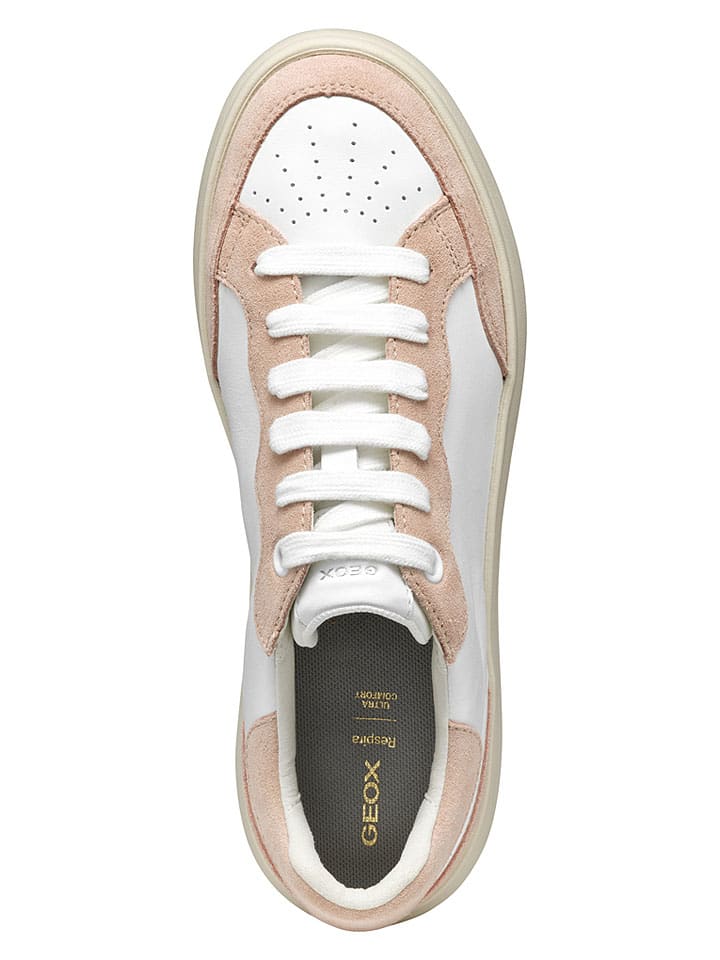Tenisky Geox Weiß/ Rosa 4808762 Sneakers "Spherica EC4" in Weiß/ Rosa - 8
