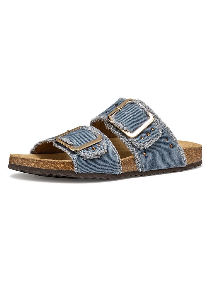 Geox Hellblau 4044901 Pantoletten "Brionia" in Hellblau - 2