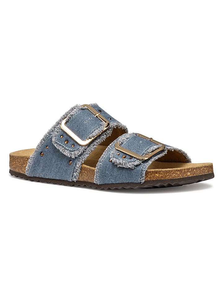 Geox Hellblau 4044901 Pantoletten "Brionia" in Hellblau - 3