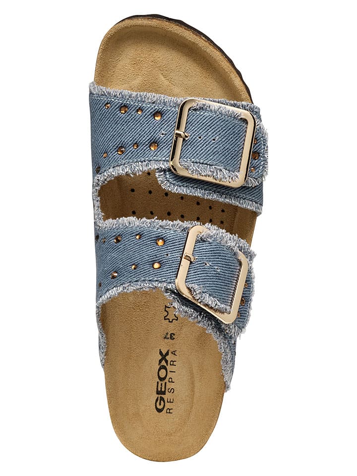 Geox Hellblau 4044901 Pantoletten "Brionia" in Hellblau - 6