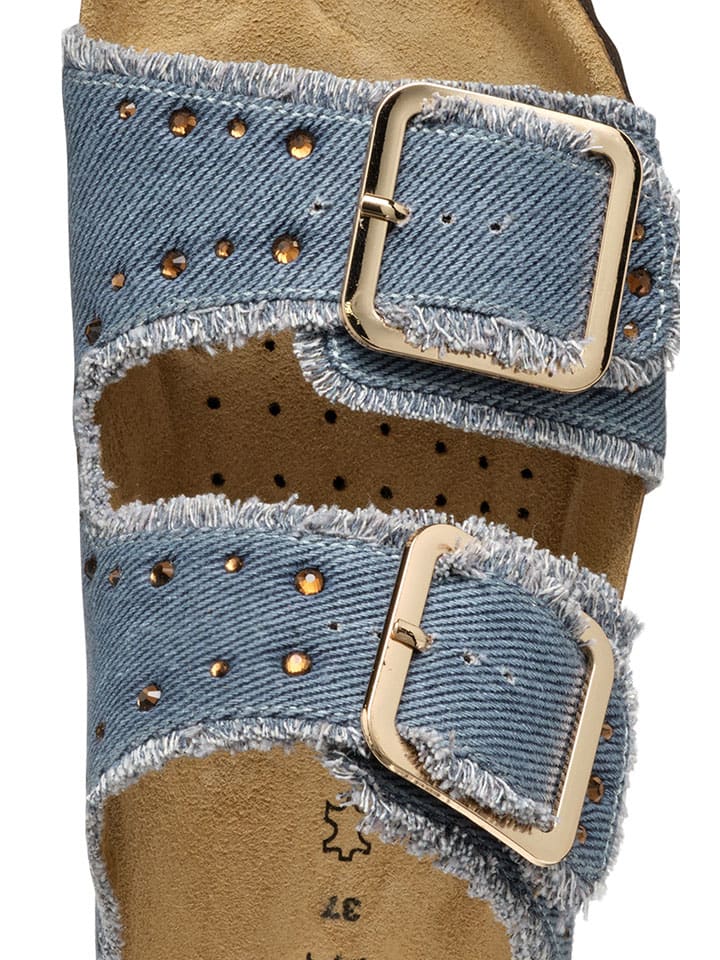 Geox Hellblau 4044901 Pantoletten "Brionia" in Hellblau - 8