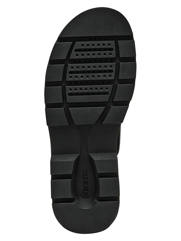 Geox Schwarz 764908 Leder-Pantoletten "Adacter" in Schwarz - 8