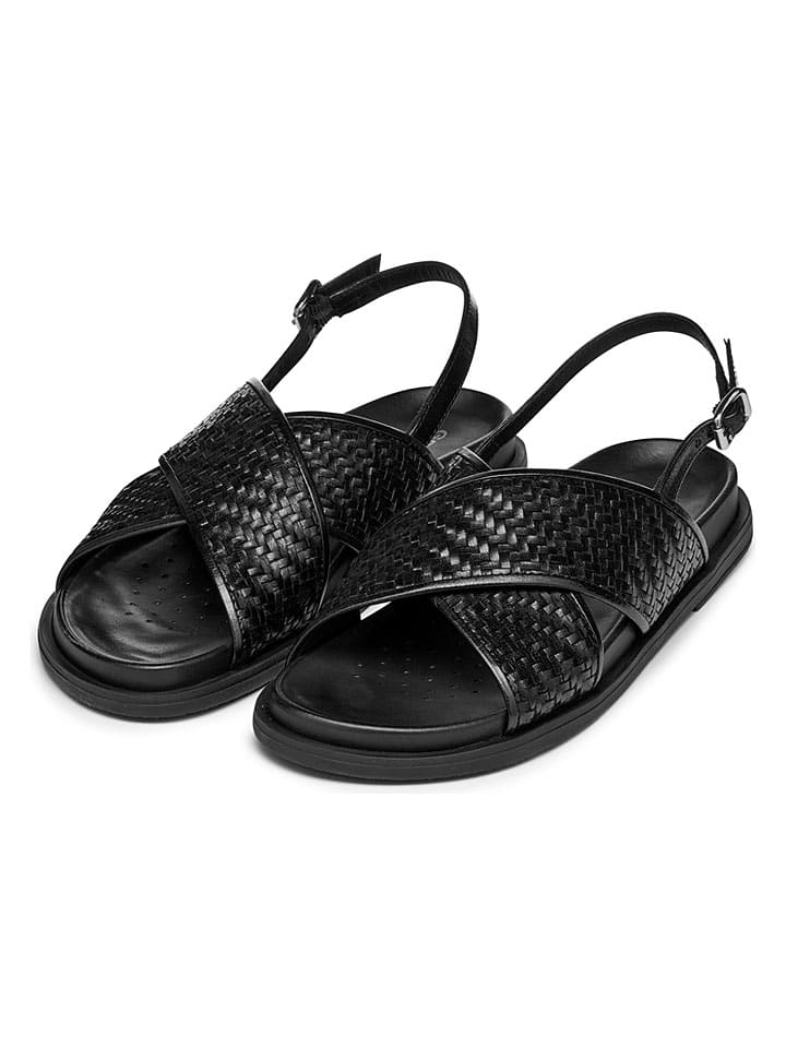 Sandále Geox Schwarz 1789665 Leder-Sandalen "Adelash" in Schwarz - 3
