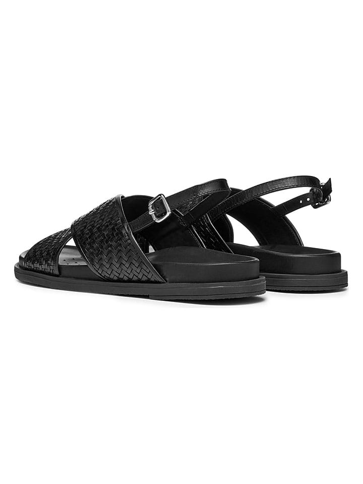 Sandále Geox Schwarz 1789665 Leder-Sandalen "Adelash" in Schwarz - 4