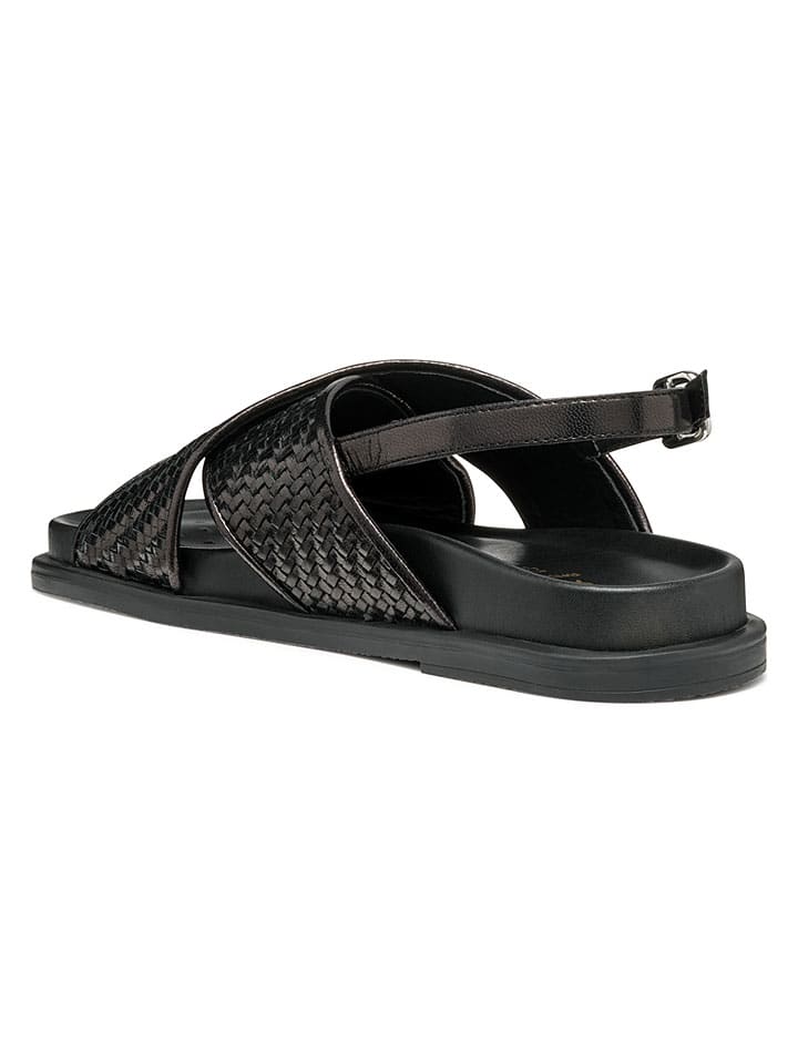 Sandále Geox Schwarz 1789665 Leder-Sandalen "Adelash" in Schwarz - 6