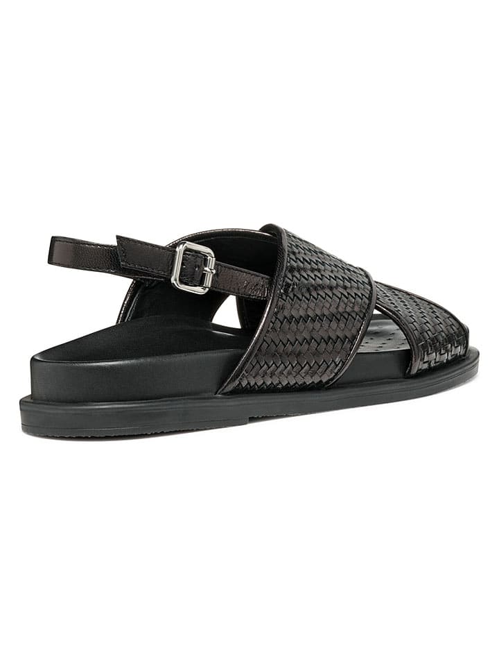 Sandále Geox Schwarz 1789665 Leder-Sandalen "Adelash" in Schwarz - 7