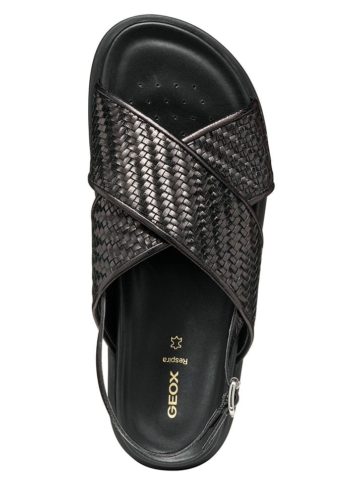 Sandále Geox Schwarz 1789665 Leder-Sandalen "Adelash" in Schwarz - 8