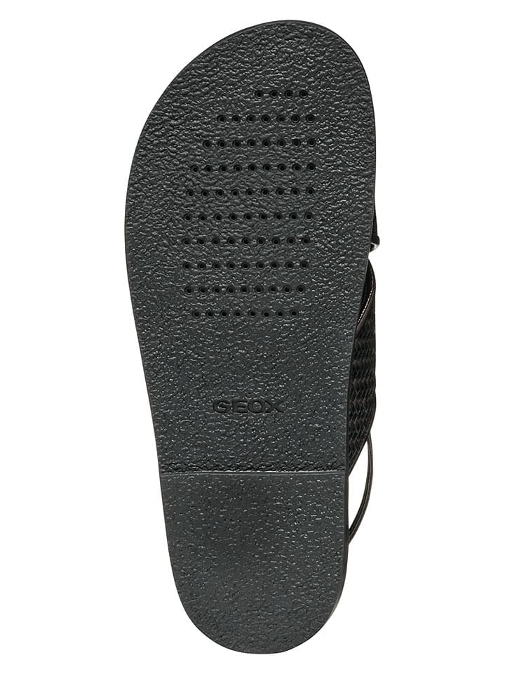 Sandále Geox Schwarz 1789665 Leder-Sandalen "Adelash" in Schwarz - 9