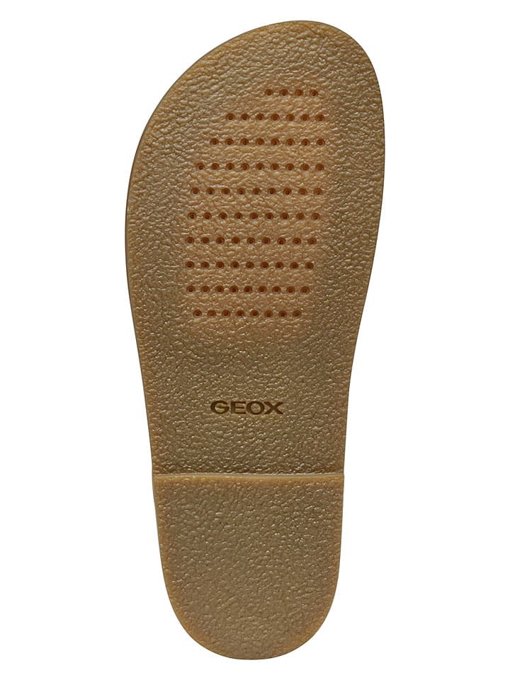 Sandále Geox Hellbraun/ Weiß 3989344 Leder-Sandalen "Adelash" in Hellbraun/ Weiß - 6