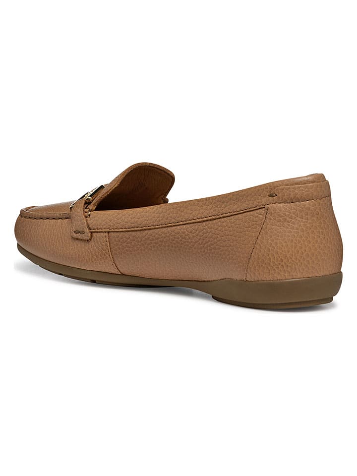 Geox Hellbraun 1885144 Leder-Slipper "Annytah Moc" in Hellbraun - 6
