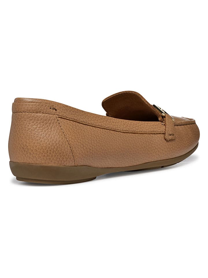 Geox Hellbraun 1885144 Leder-Slipper "Annytah Moc" in Hellbraun - 7