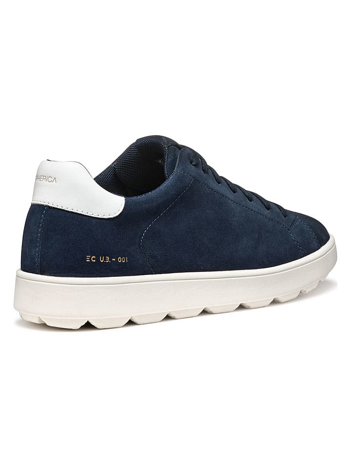 Tenisky Geox Dunkelblau 3526112 Leder-Sneakers "Spherica Ecub" in Dunkelblau - 4