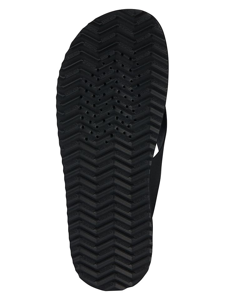 Geox Schwarz 1203583 Leder-Zehentrenner "Erice" in Schwarz - 7