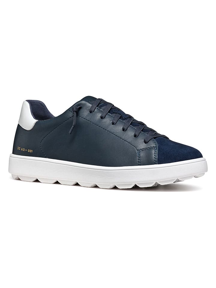 Tenisky Geox Dunkelblau 8504257 Leder-Sneakers "Spherica Ecub" in Dunkelblau - 3