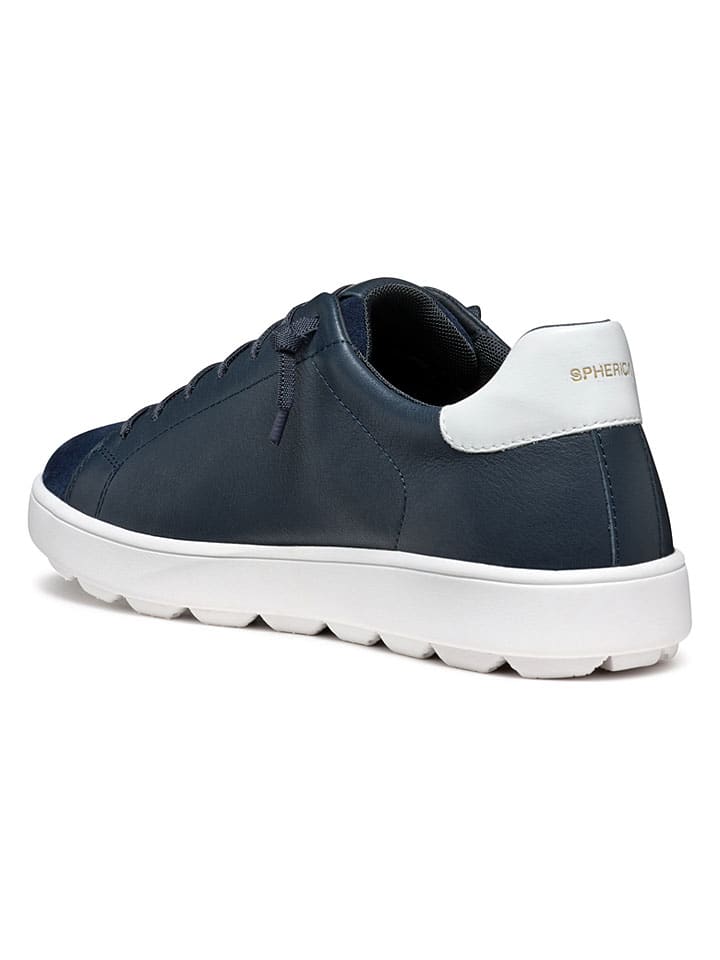 Tenisky Geox Dunkelblau 8504257 Leder-Sneakers "Spherica Ecub" in Dunkelblau - 4