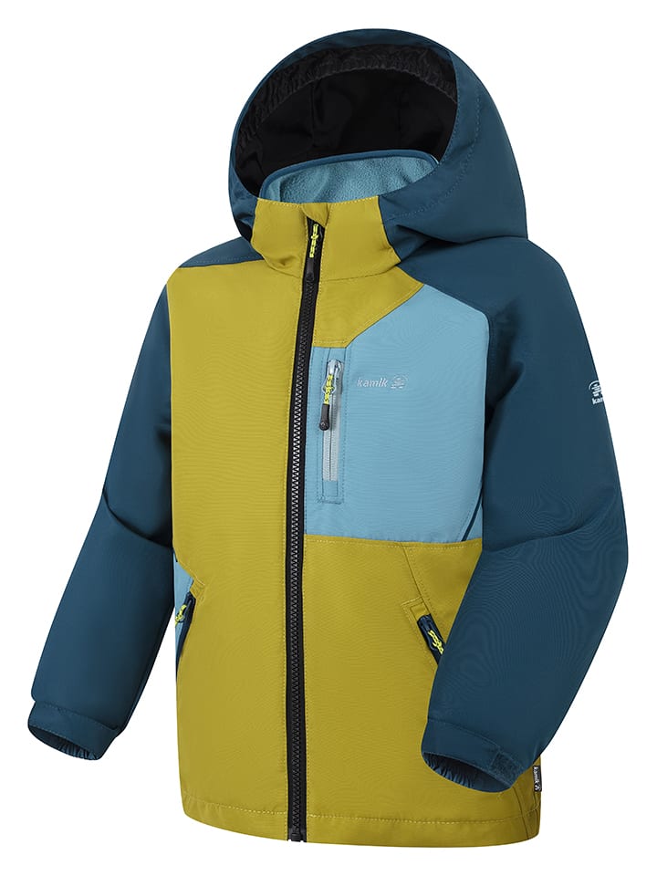 Kamik Grün/ Dunkelblau 3201513 Regenjacke "Otis" in Grün/ Dunkelblau - 3