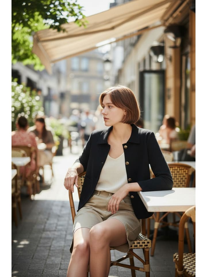Sveter William de Faye Schwarz 369585 Cardigan in Schwarz - 2